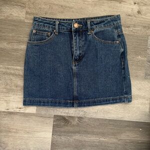 Forever 21 dark denim mini skirt